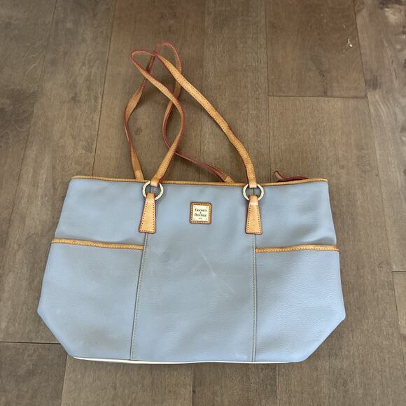 Dooney & Bourke Pebble Grain Shopper Tote Gray - Picture 1 of 3
